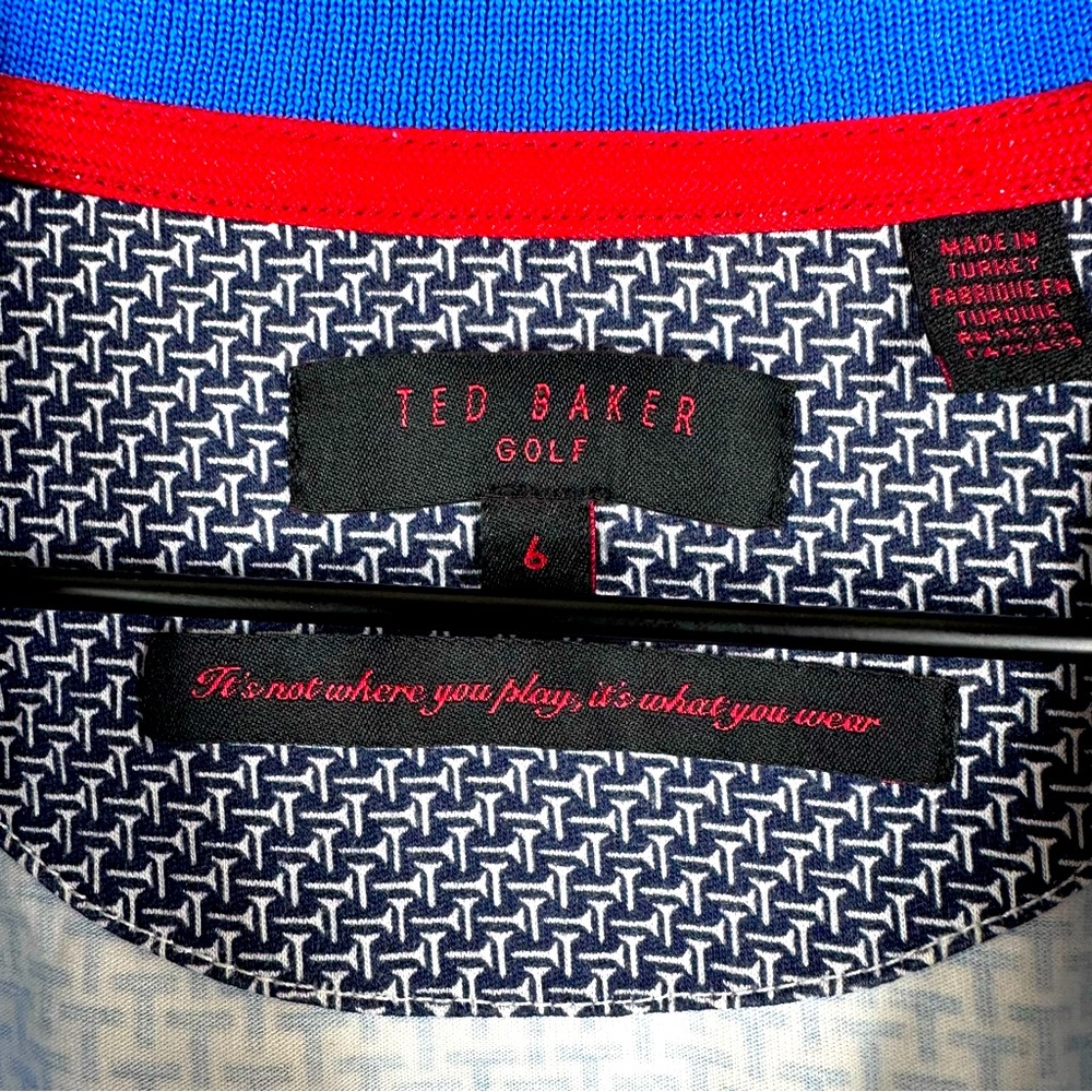 Ted Baker London Printed Golf Polo Size 6 EUC - Picture 3 of 8